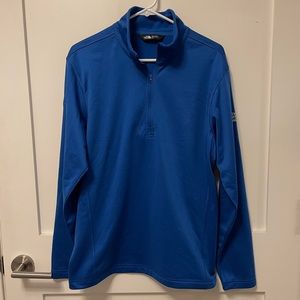 North Face Men’s Blue Quarter Zip Pullover Size M